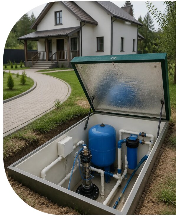 Автономное водоснабжение дома в Таганроге от 152715 р. | АПаруса-Тгн