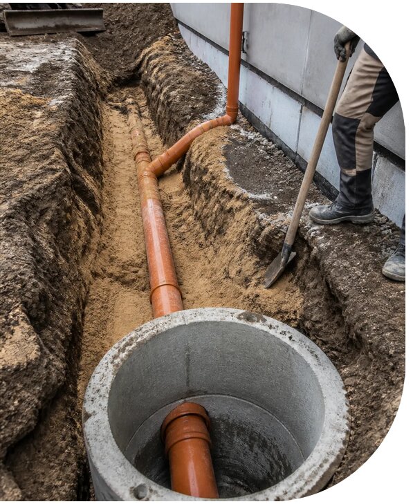 Монтаж и подключение к центральной канализации в Таганроге
