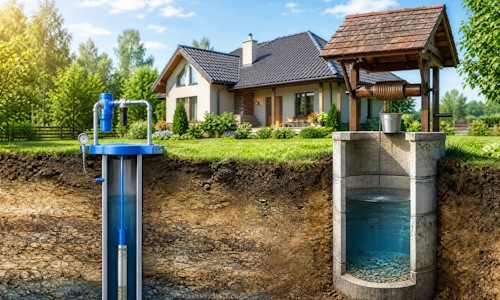 Автономное водоснабжение загородного дома Таганрог: скважина или колодец 
